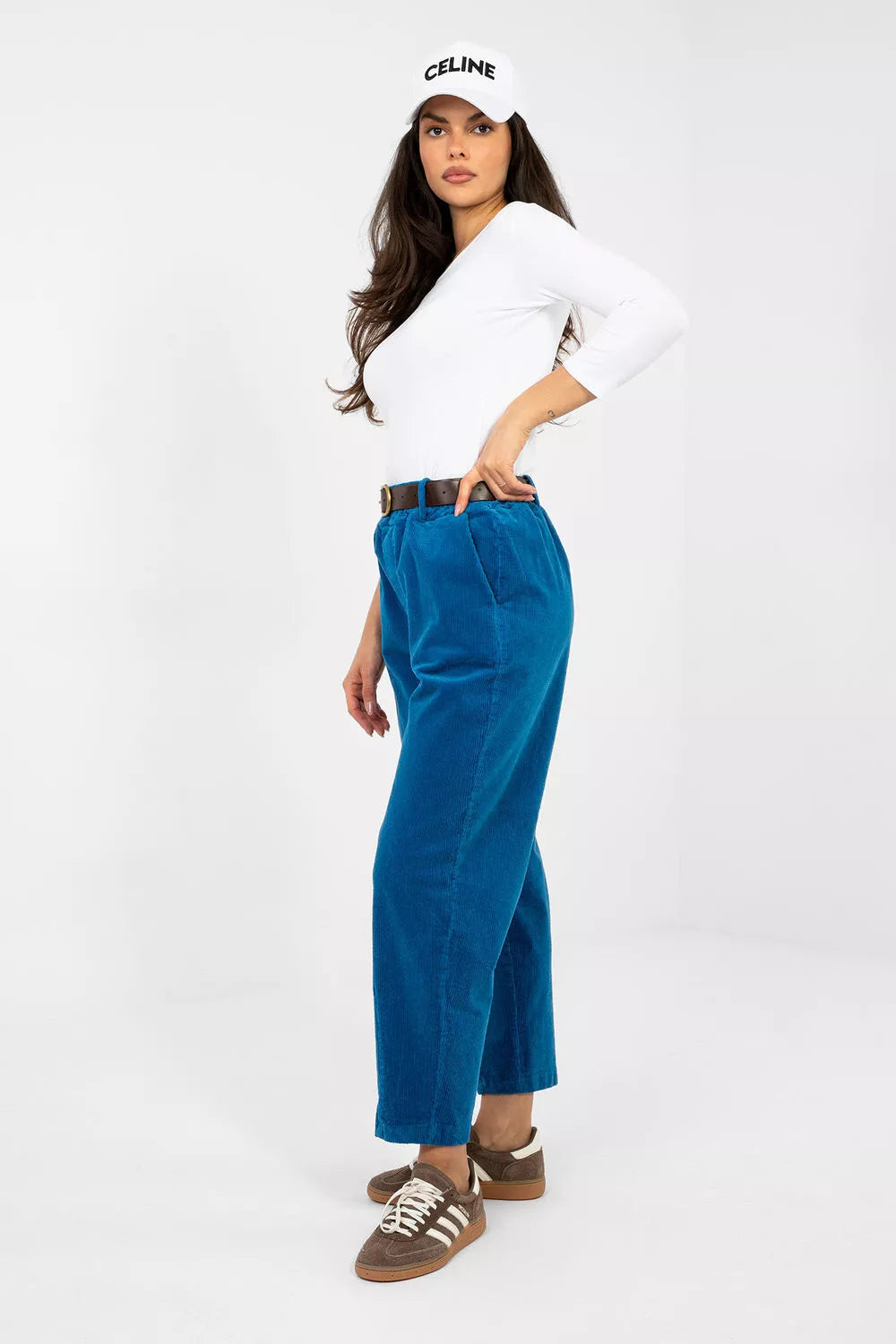 Kordoininės kelnės modelis 224058 Italy Moda