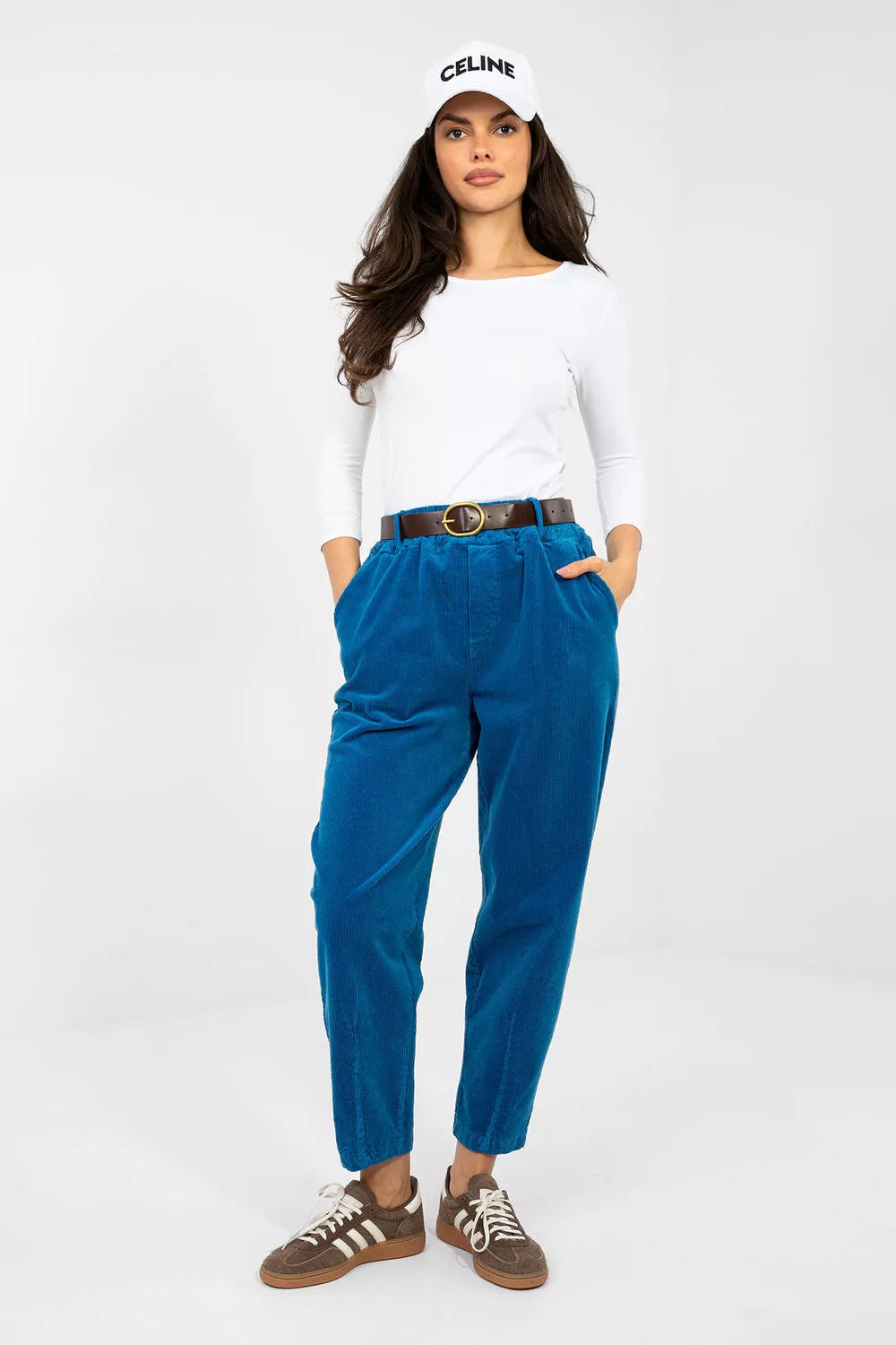 Kordoininės kelnės modelis 224058 Italy Moda