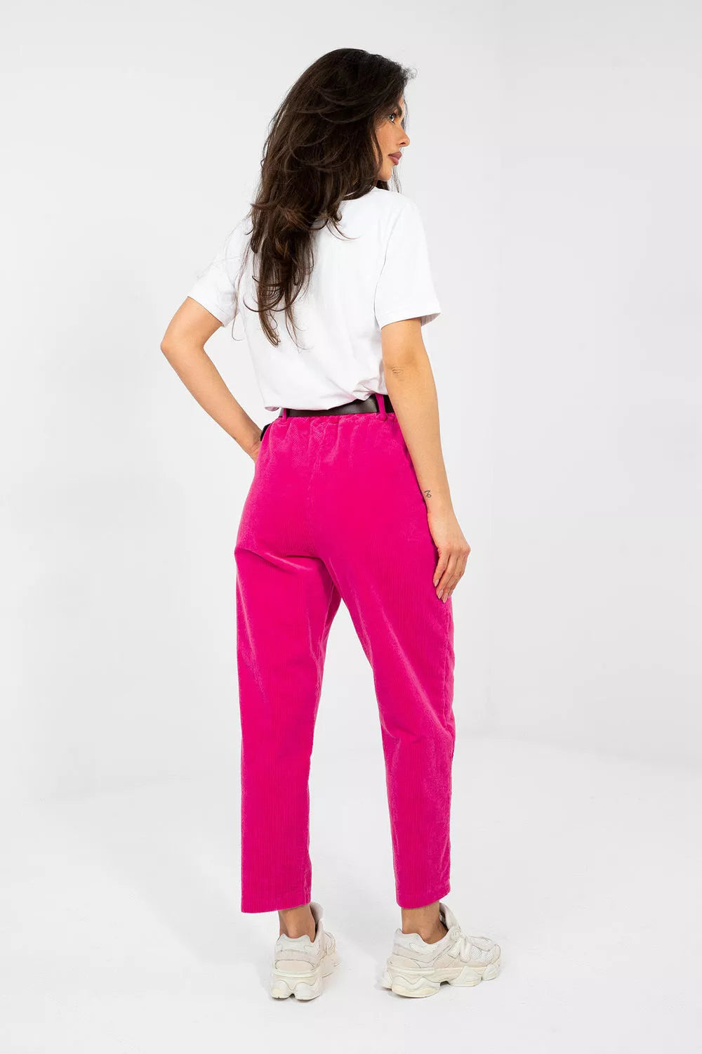 Kordurvinės kelnės, modelis 224059 Italy Moda