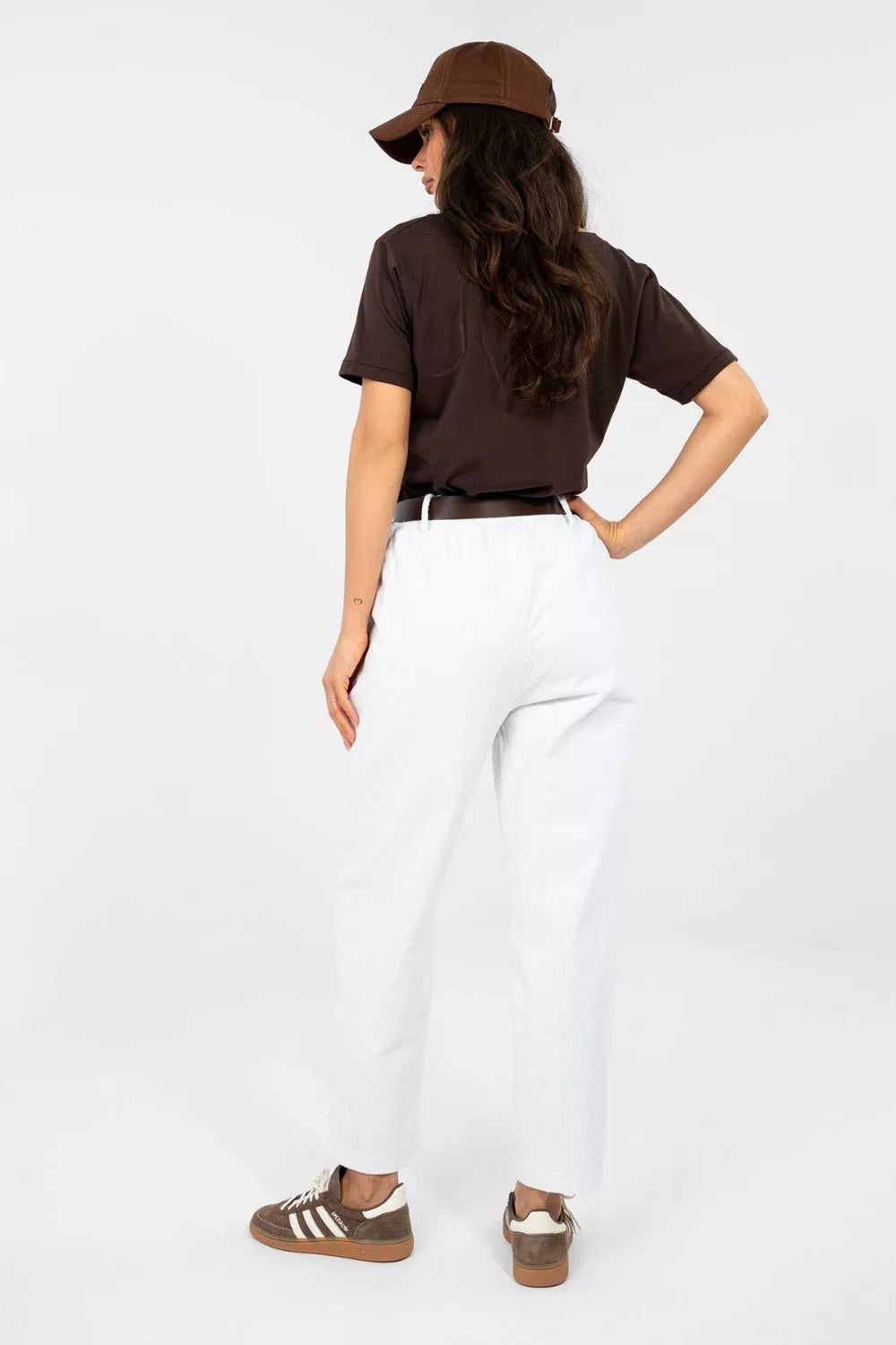 Kordūrinės kelnės modelis 224060 Italy Moda
