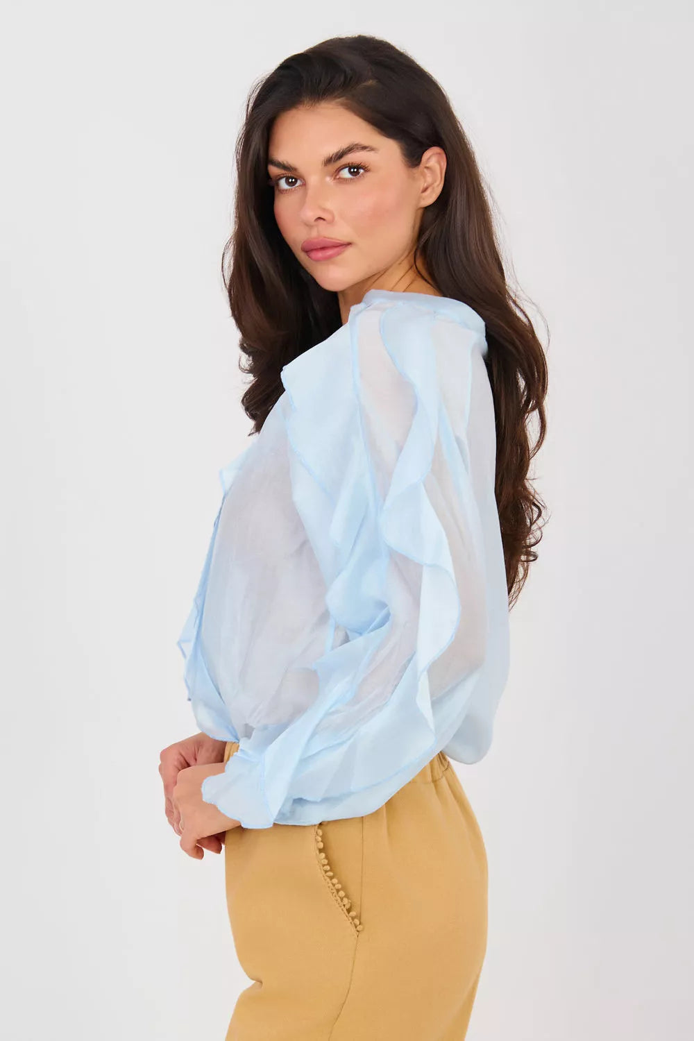 Ilga rankovių marškinėlių modelis 224142 Gamyklinė kaina