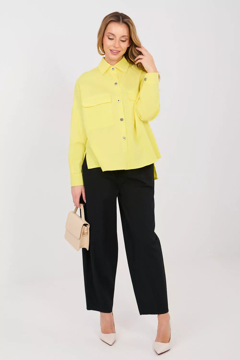 Marškiniai ilgomis rankovėmis modelis 224197 Italy Moda
