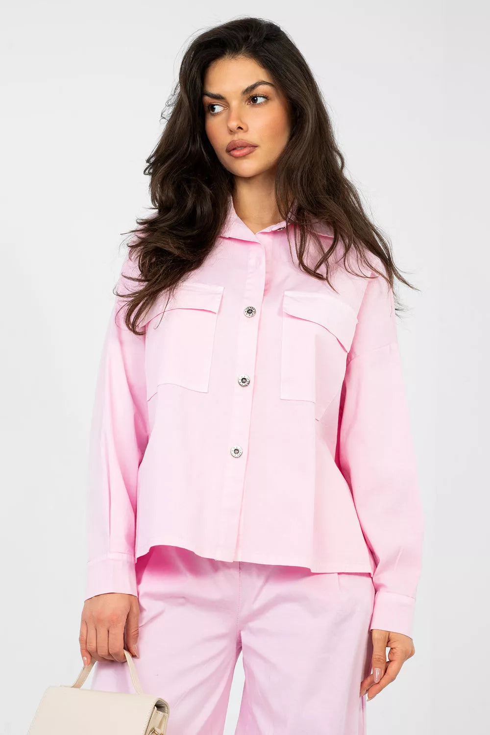 Ilgi rankoviškiai marškiniai, modelis 224198 Italy Moda