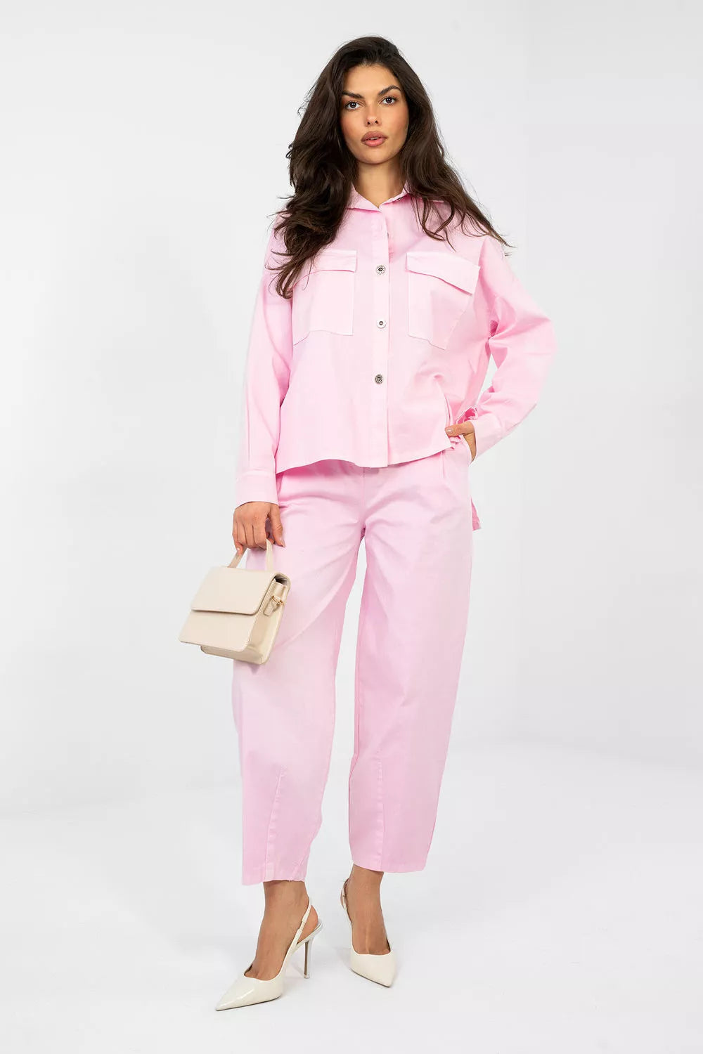 Ilgi rankoviškiai marškiniai, modelis 224198 Italy Moda