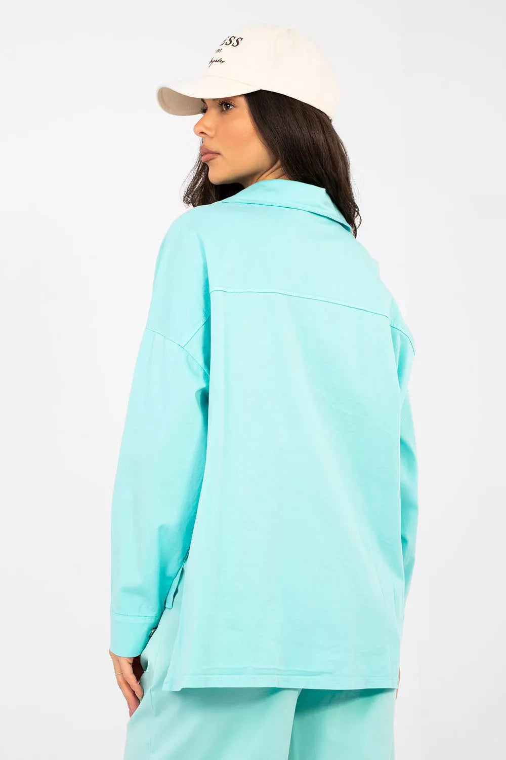 Ilgomis rankovėmis marškiniai, modelis 224199 Italy Moda