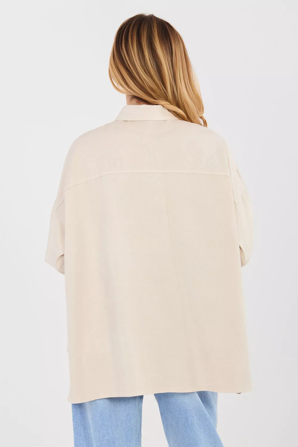 Ilgo rankovėmis marškiniai modelis 224202 Italy Moda