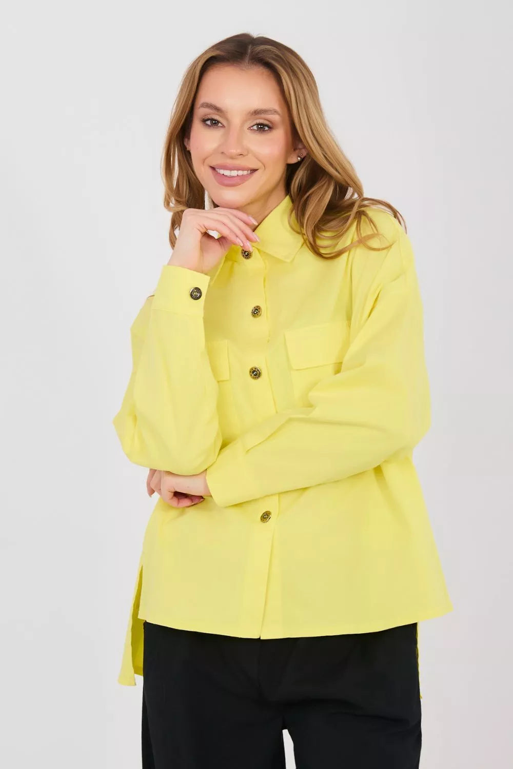 Marškiniai ilgomis rankovėmis modelis 224197 Italy Moda