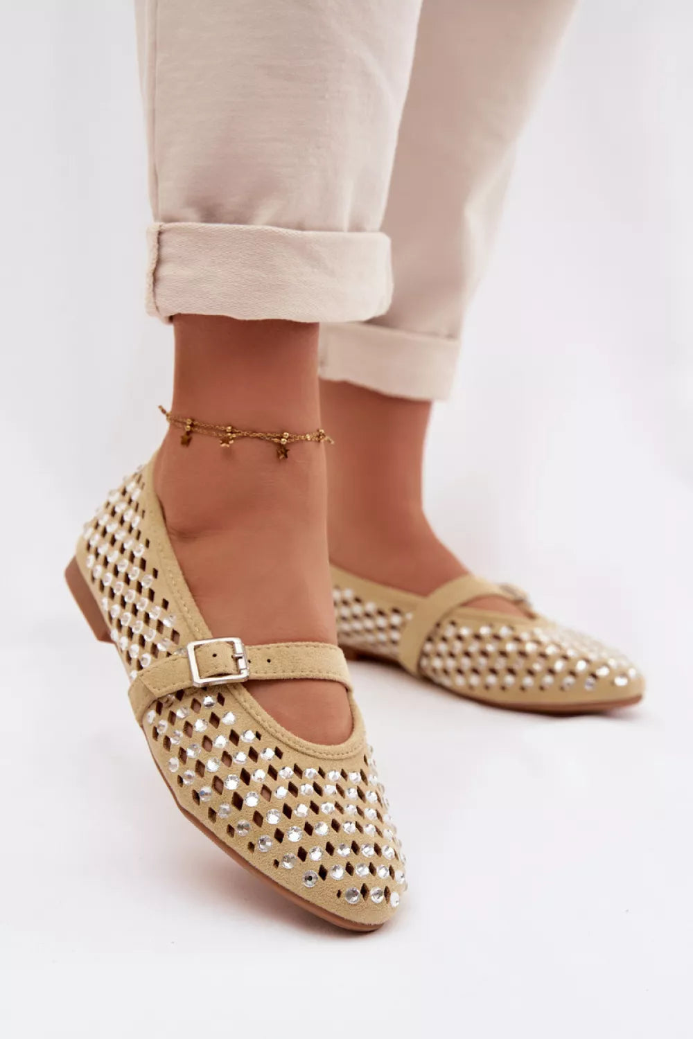 Baleto bateliai, modelis 224625, ženkite stilingai