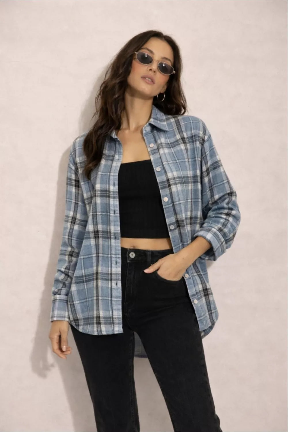 Ilgo rankovės marškiniai, modelis 224811 Roco Fashion