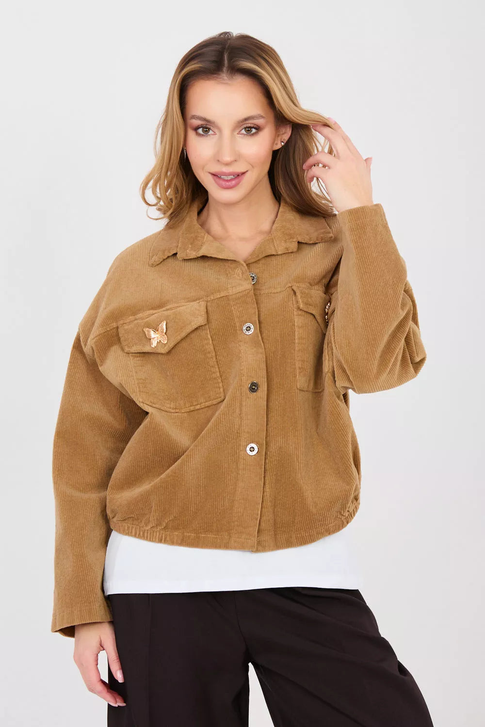 Kordoiu striukė modelis 224987 Rue Paris