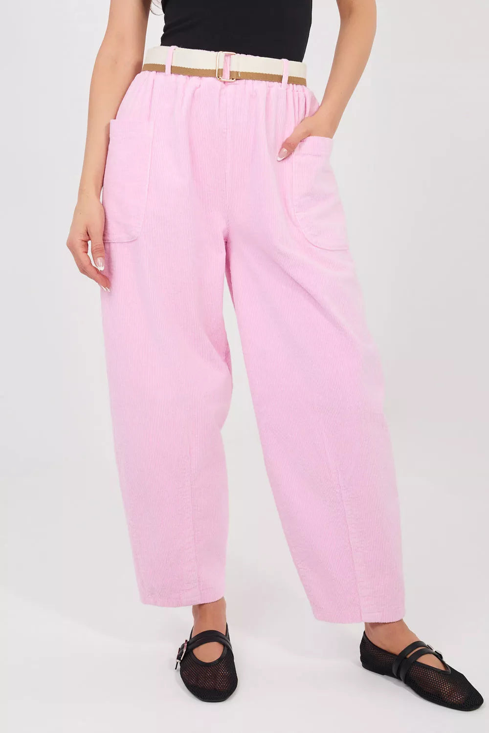 Corduroy kelnės modelis 225099 Rue Paris