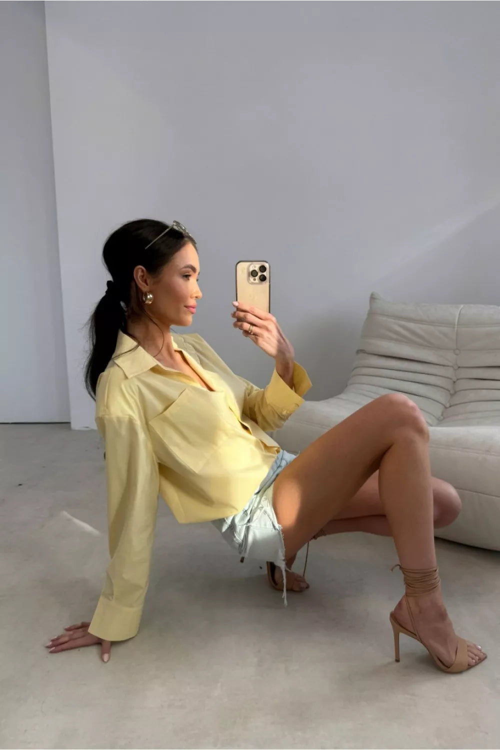 Maroninė suknelė su ilgomis rankovėmis, modelis 225269 Roco Fashion