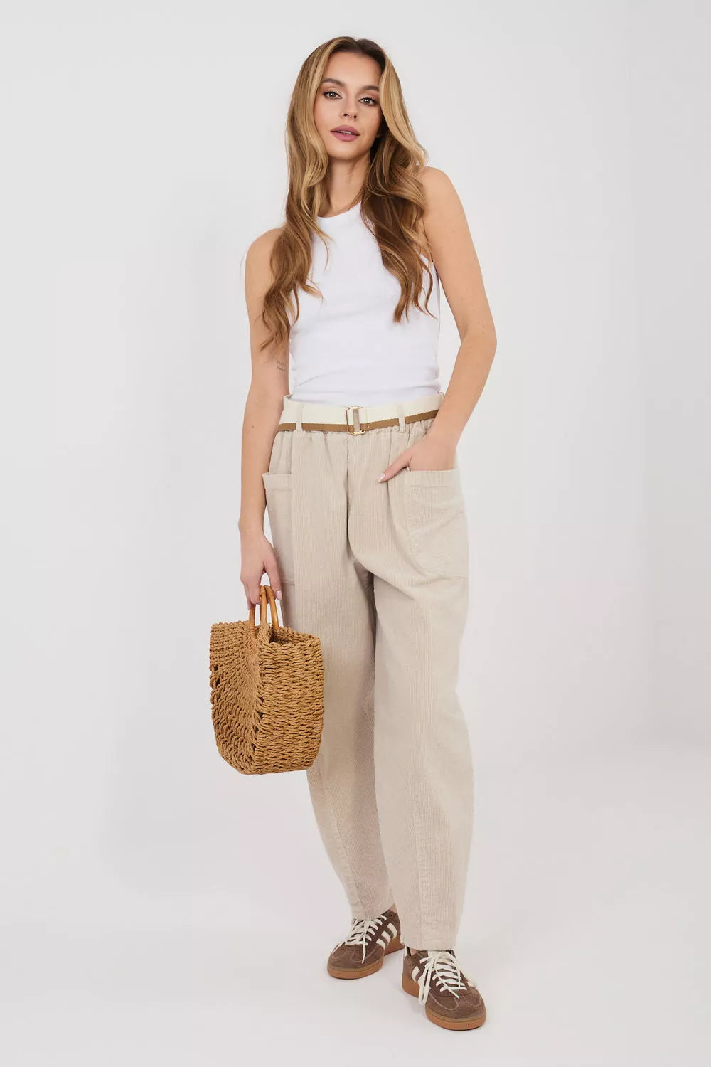 Kordoininės kelnės, modelis 225426 Rue Paris
