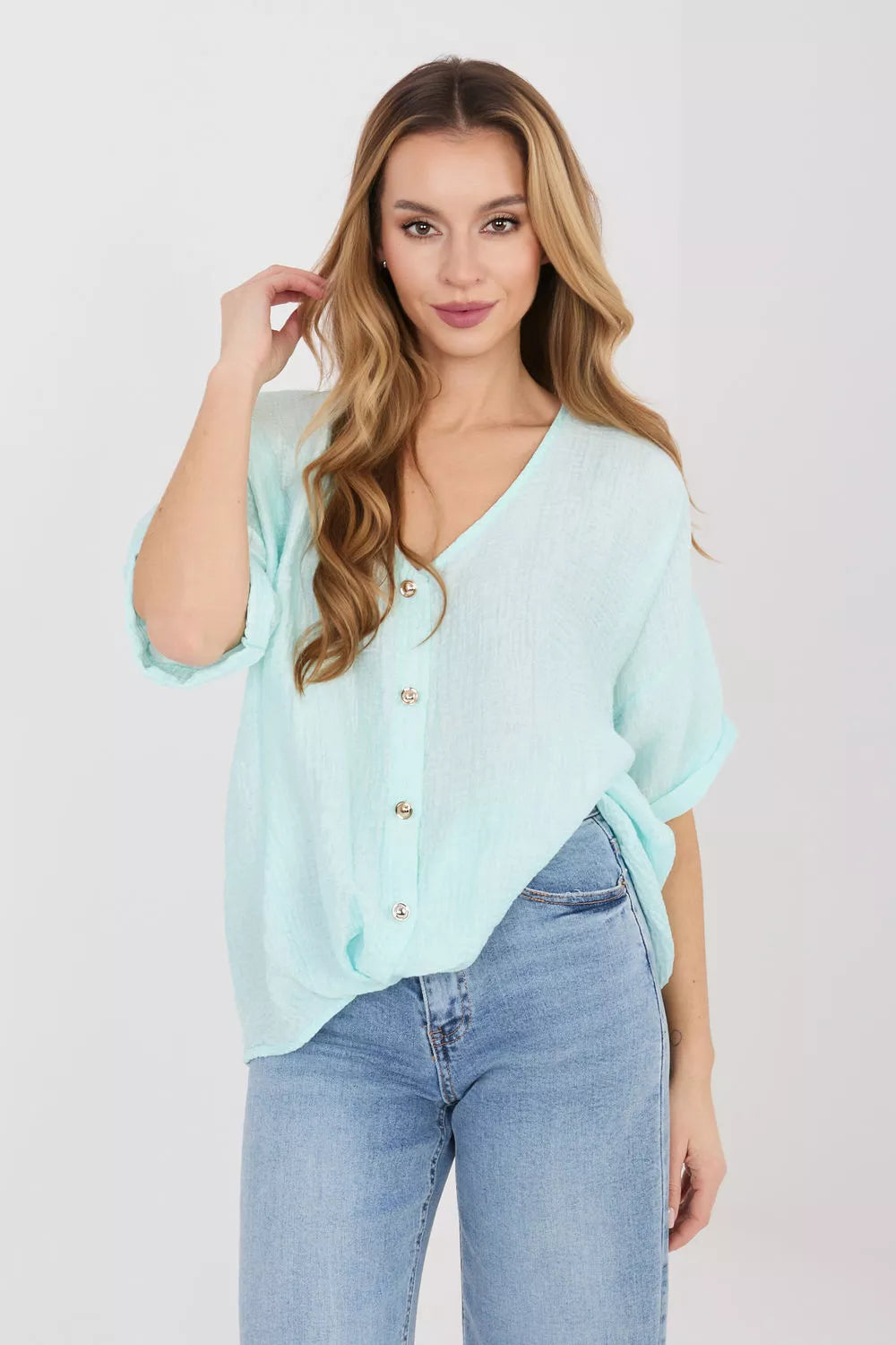 Marškiniai trumpomis rankovėmis modelis 225511 Italy Moda