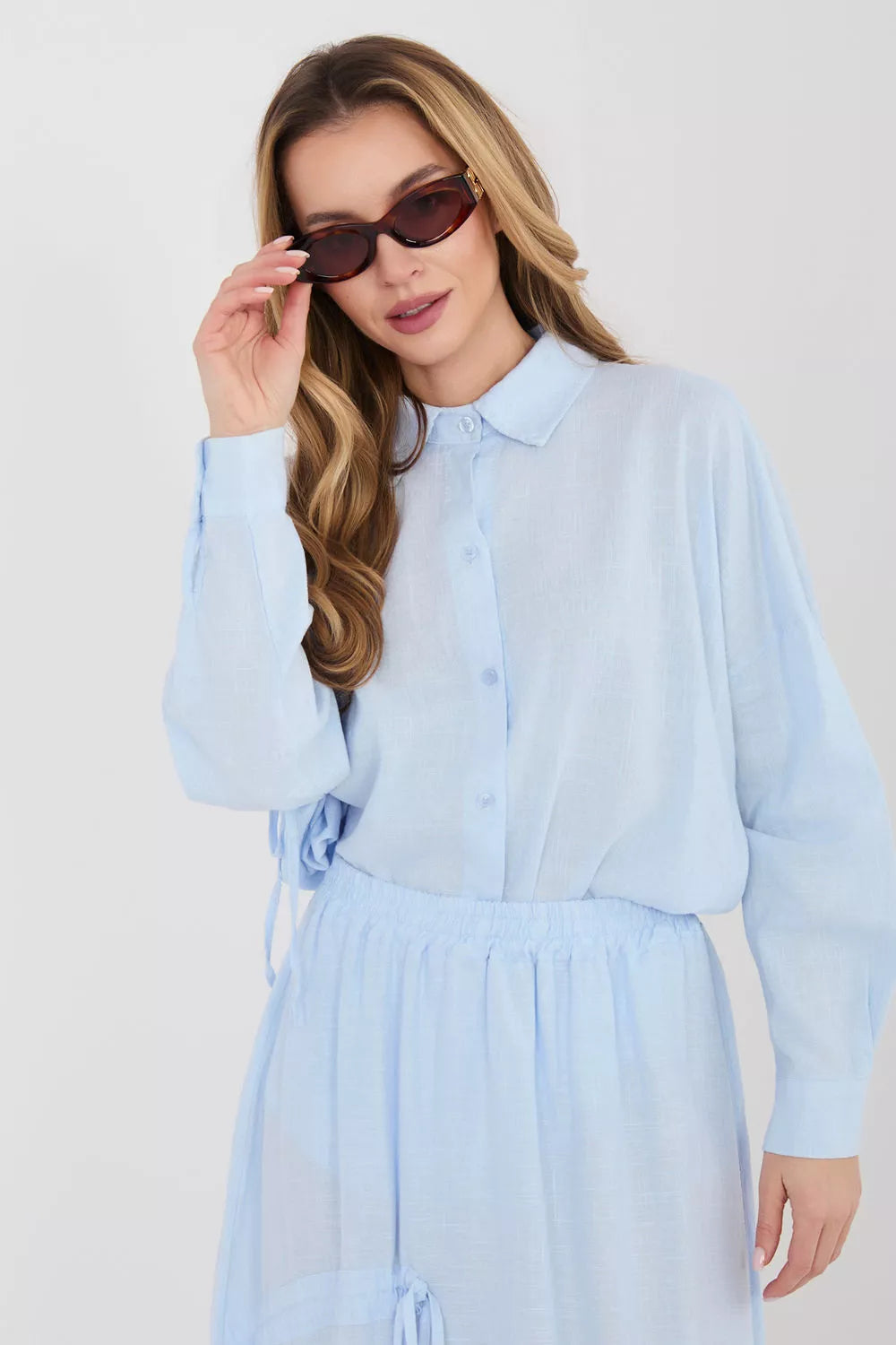 Marškiniai ilgomis rankovėmis modelis 225513 Italy Moda