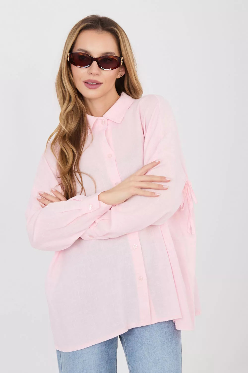 Marškiniai ilgomis rankovėmis modelis 225514 Italy Moda