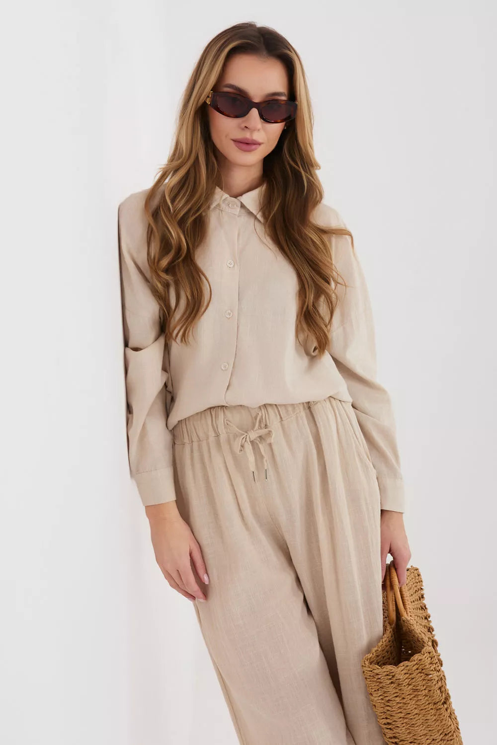 Ilgo rankovės marškiniai, modelis 225516 Italy Moda