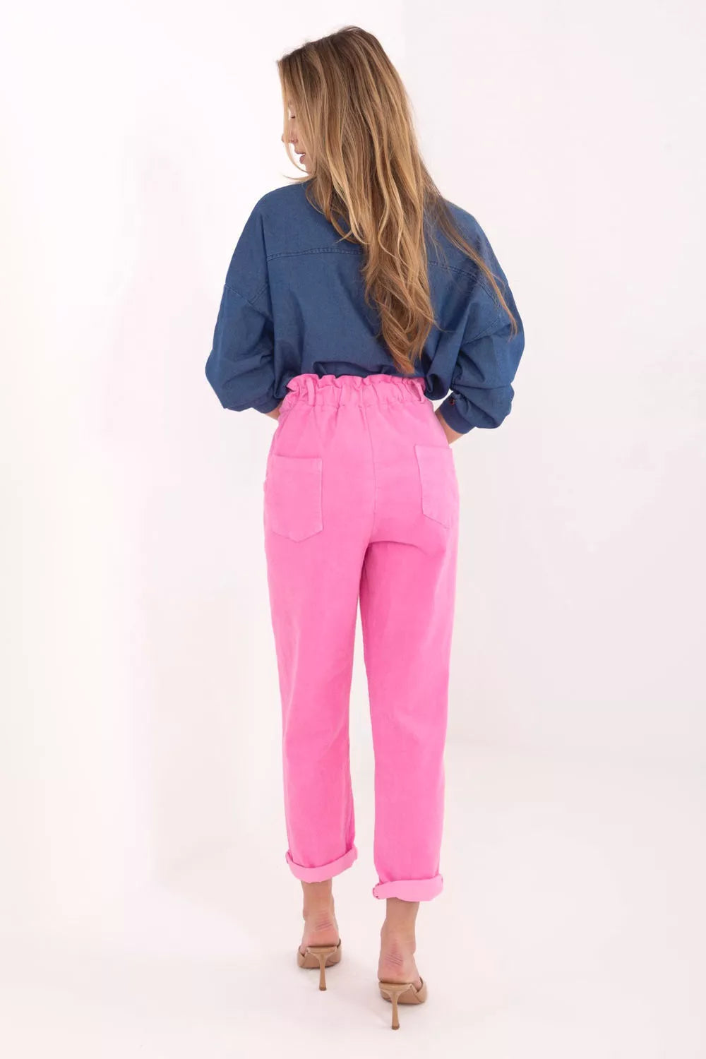 Kordoininės kelnės modelis 225522 Italy Moda