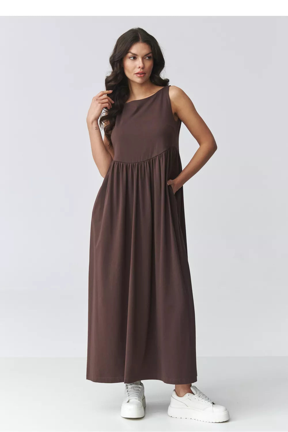 Dieninė suknelė modelis 225639 Makadamia