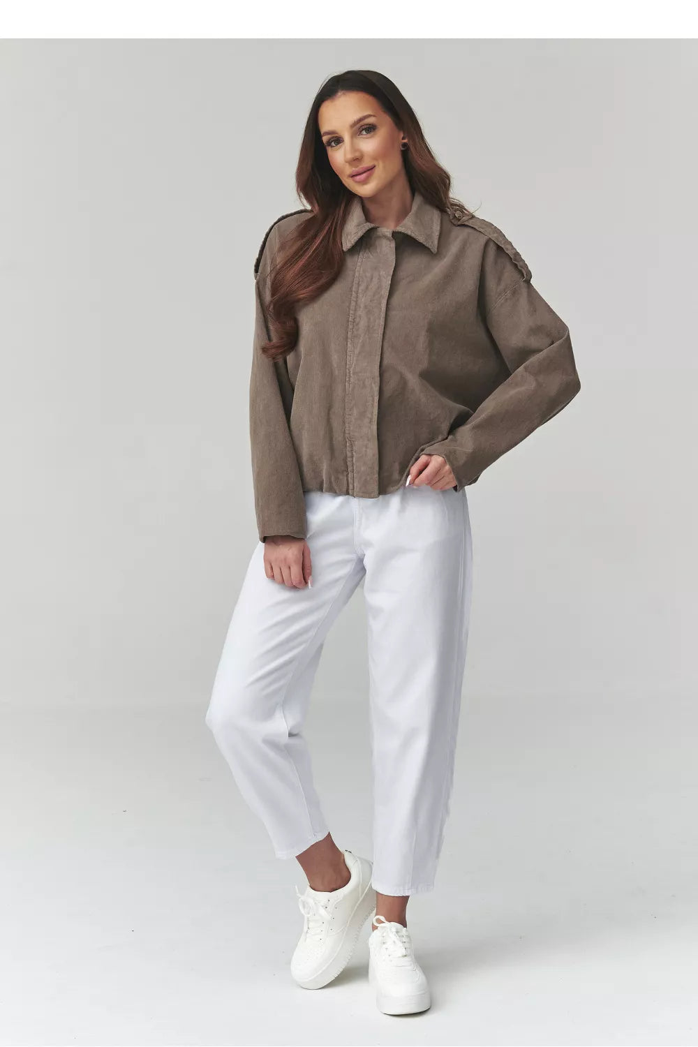 Corduroy striukė modelis 225690 Makadamia