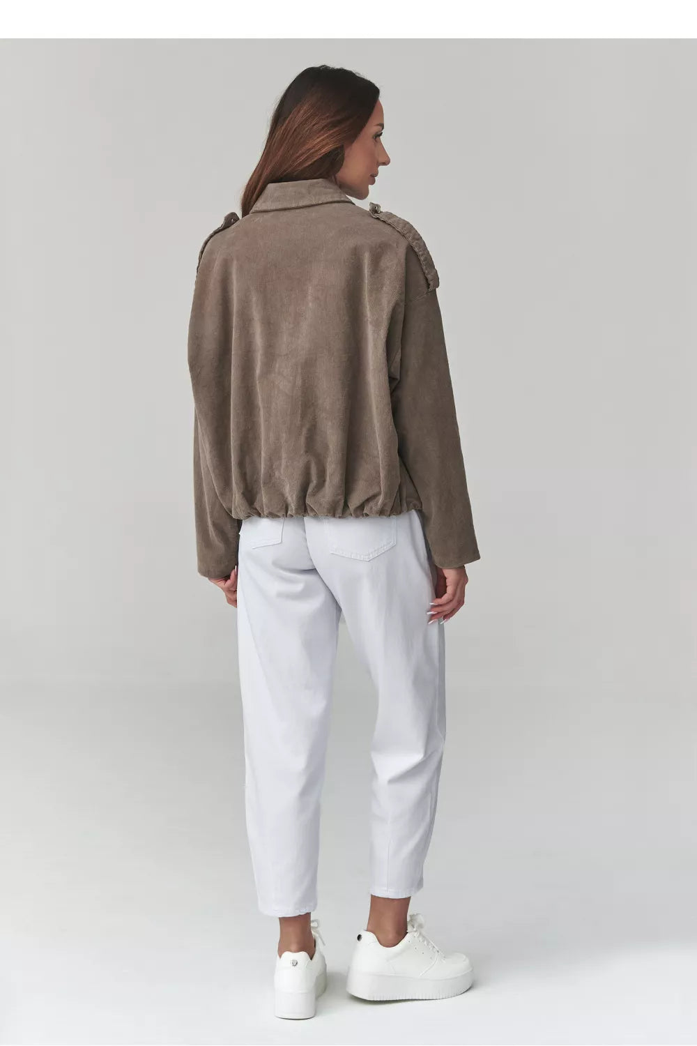 Corduroy striukė modelis 225690 Makadamia