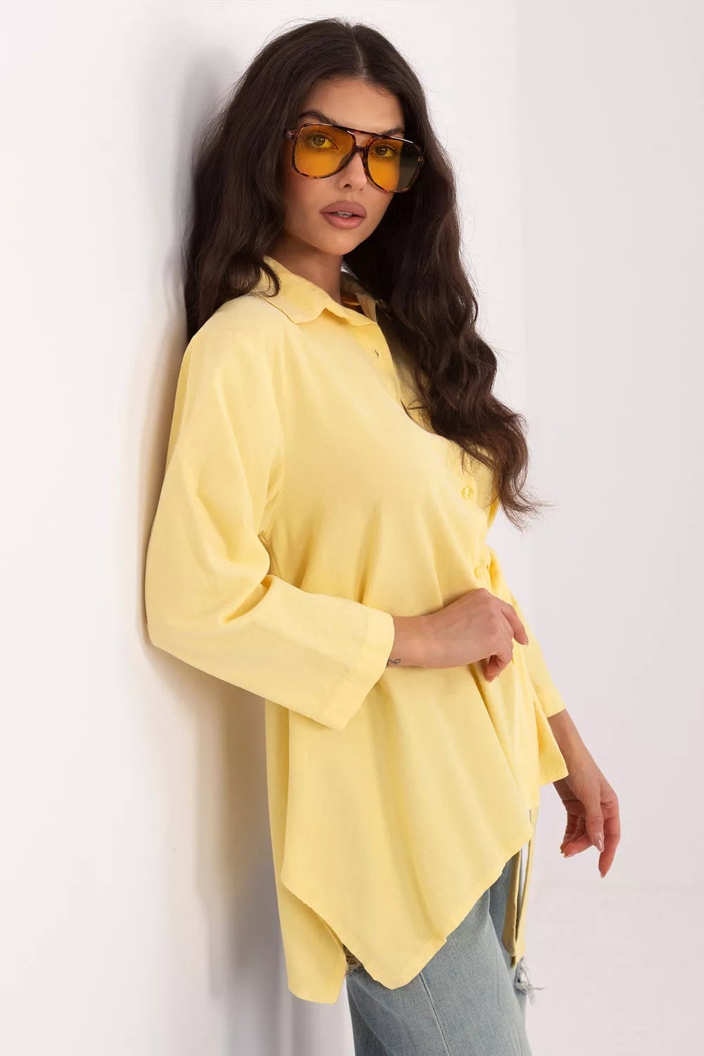Ilgomis rankovėmis marškiniai, modelis 225889 Rue Paris