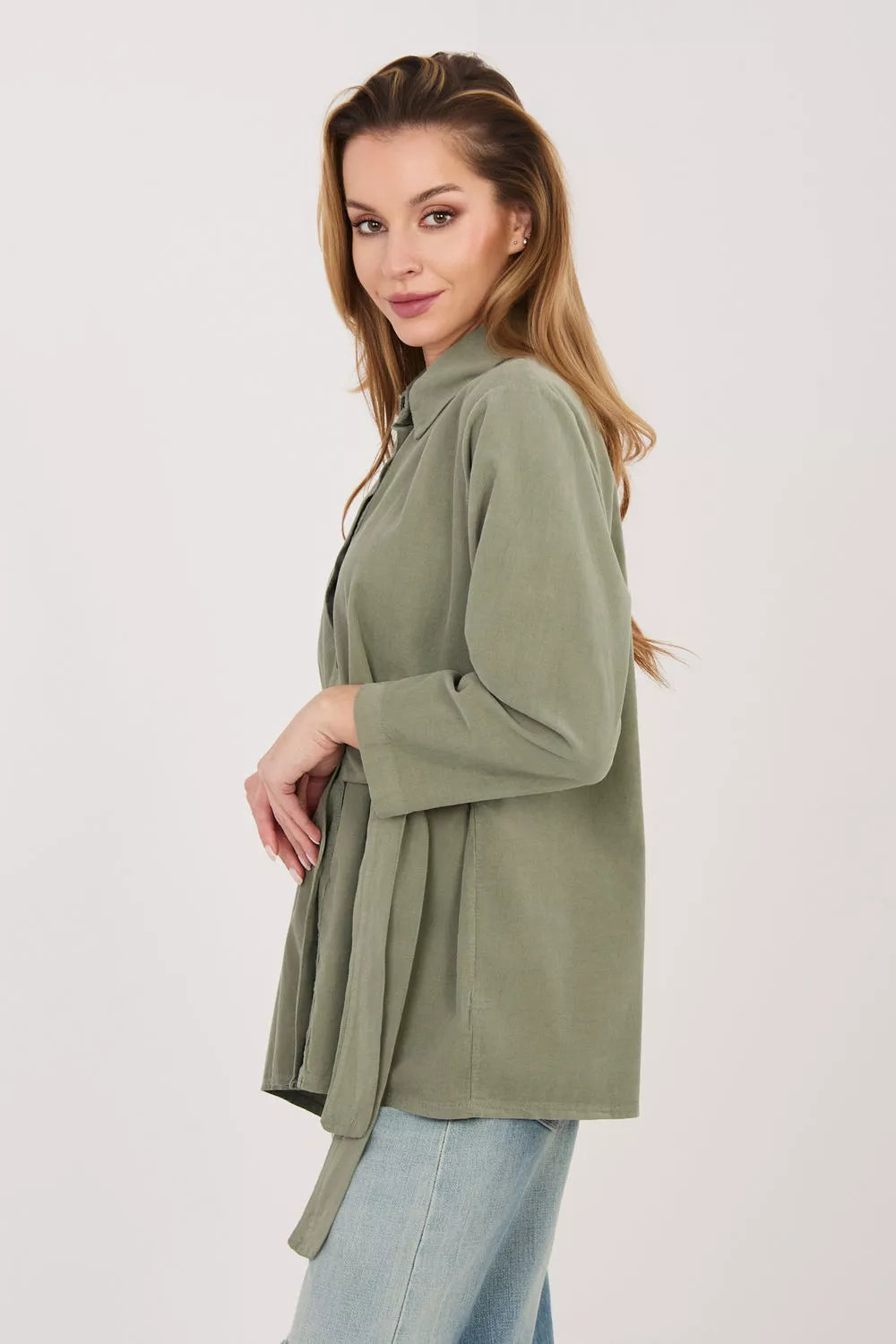 225890 Rue Paris modelis ilgomis rankovėmis marškiniai
