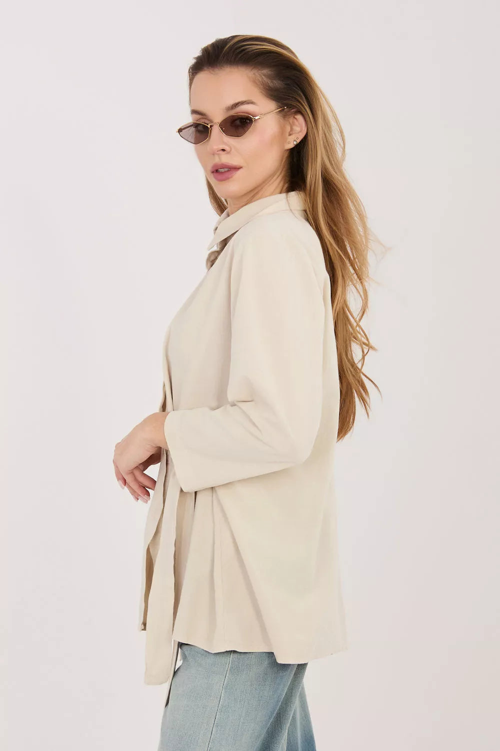 Ilgomis rankovėmis marškiniai, modelis 225891 Rue Paris