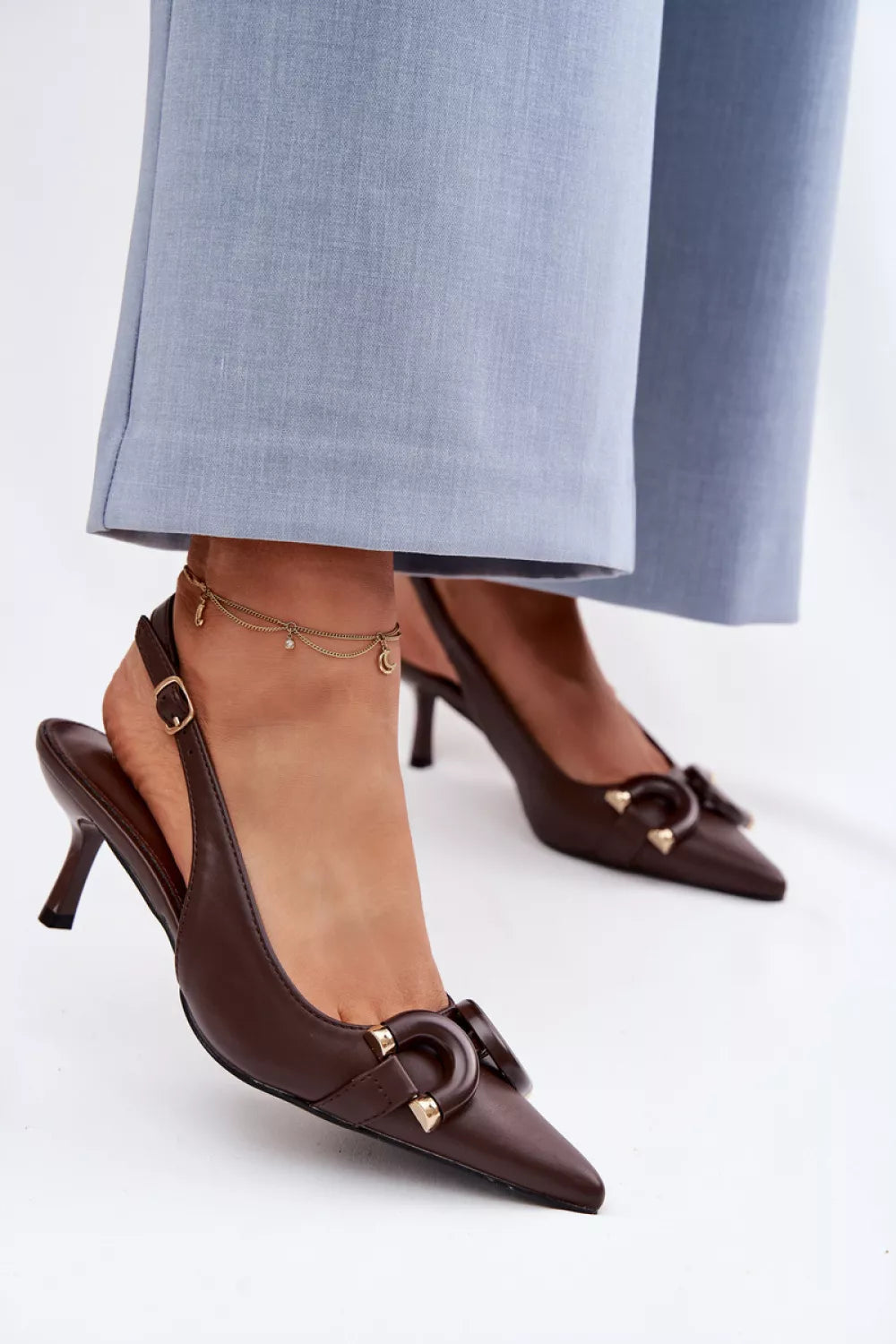 Basutės su kulnu, modelis 225956, Step in style