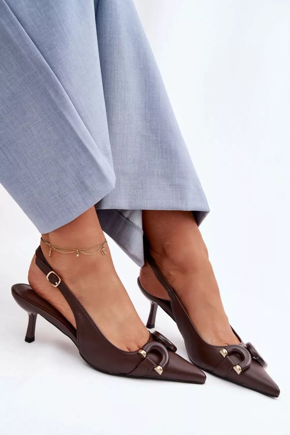 Basutės su kulnu, modelis 225956, Step in style