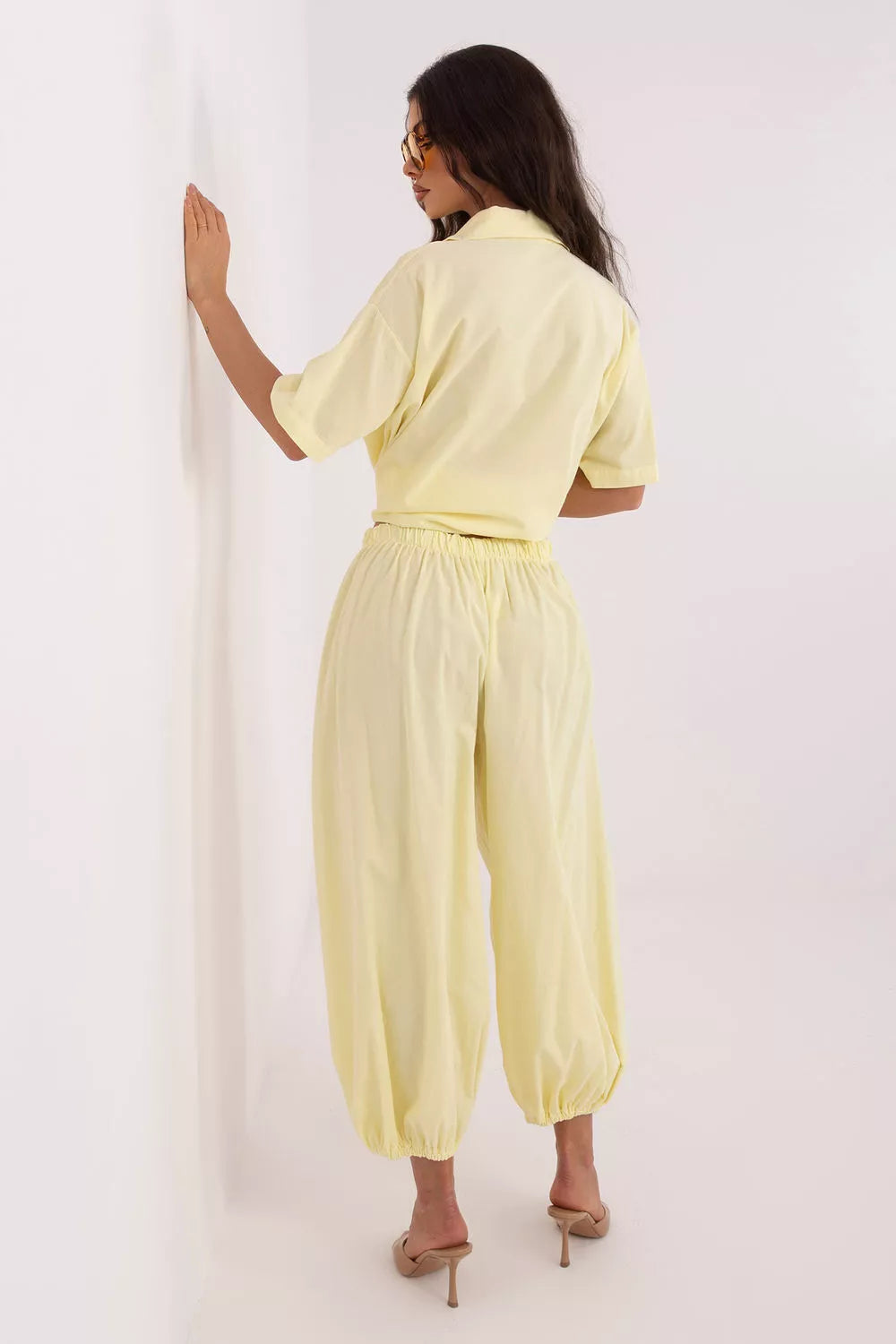 korduroy kelnės modelis 226226 Italy Moda