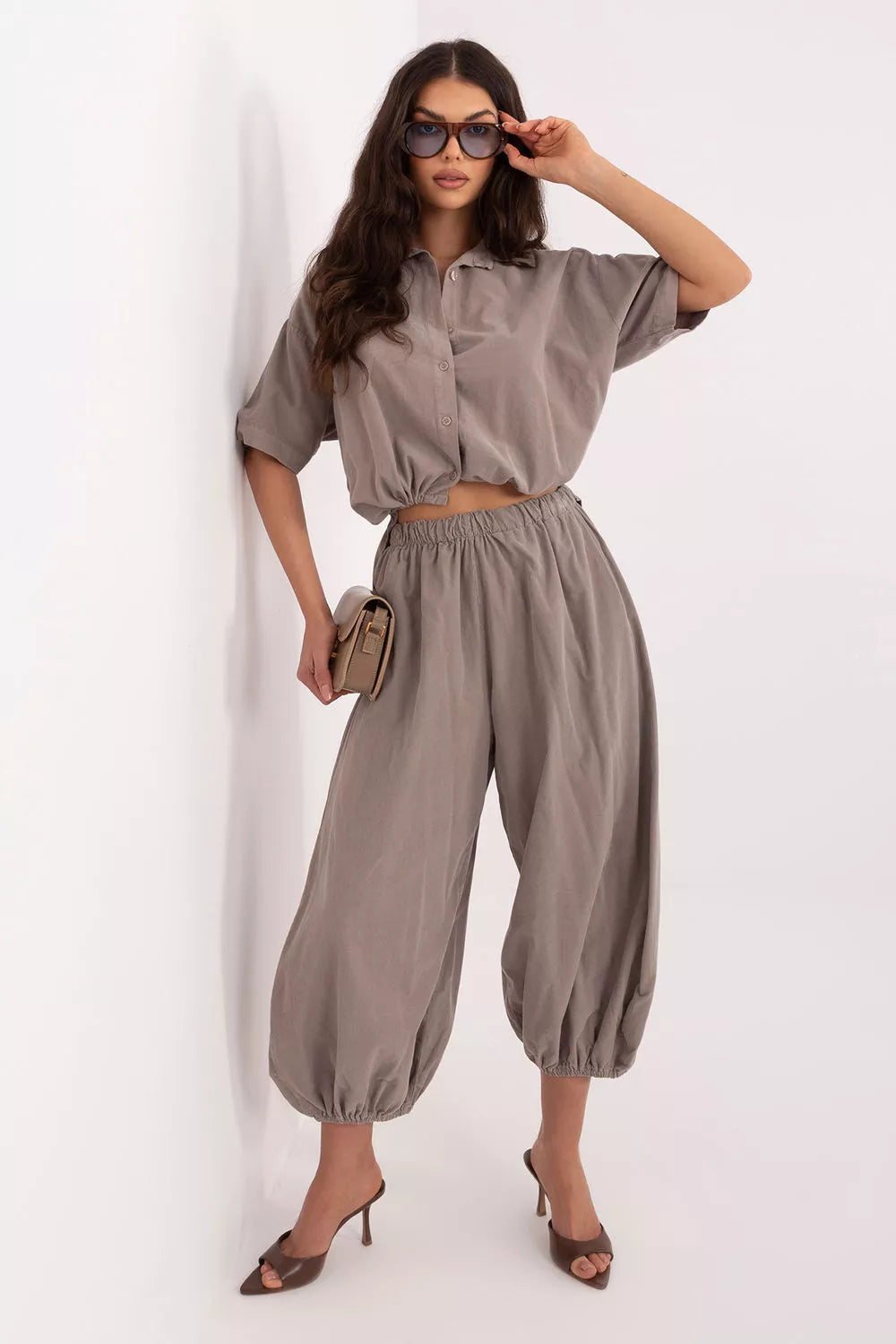 Kordūro kelnės, modelis 226227 Italy Moda