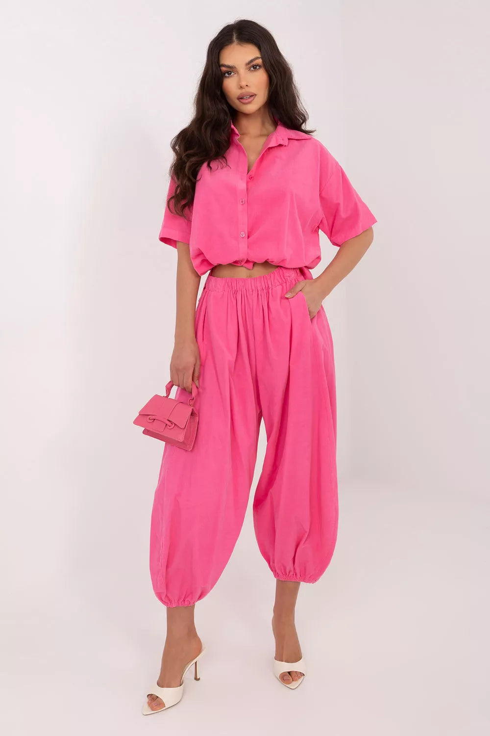 Kordoininės kelnės modelis 226232 Italy Moda