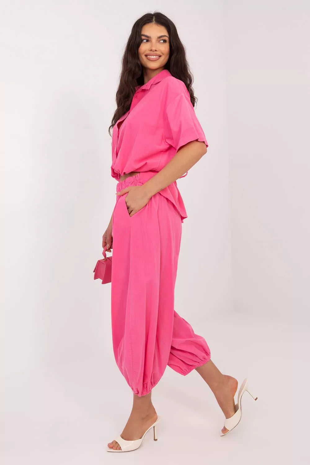 Kordoininės kelnės modelis 226232 Italy Moda