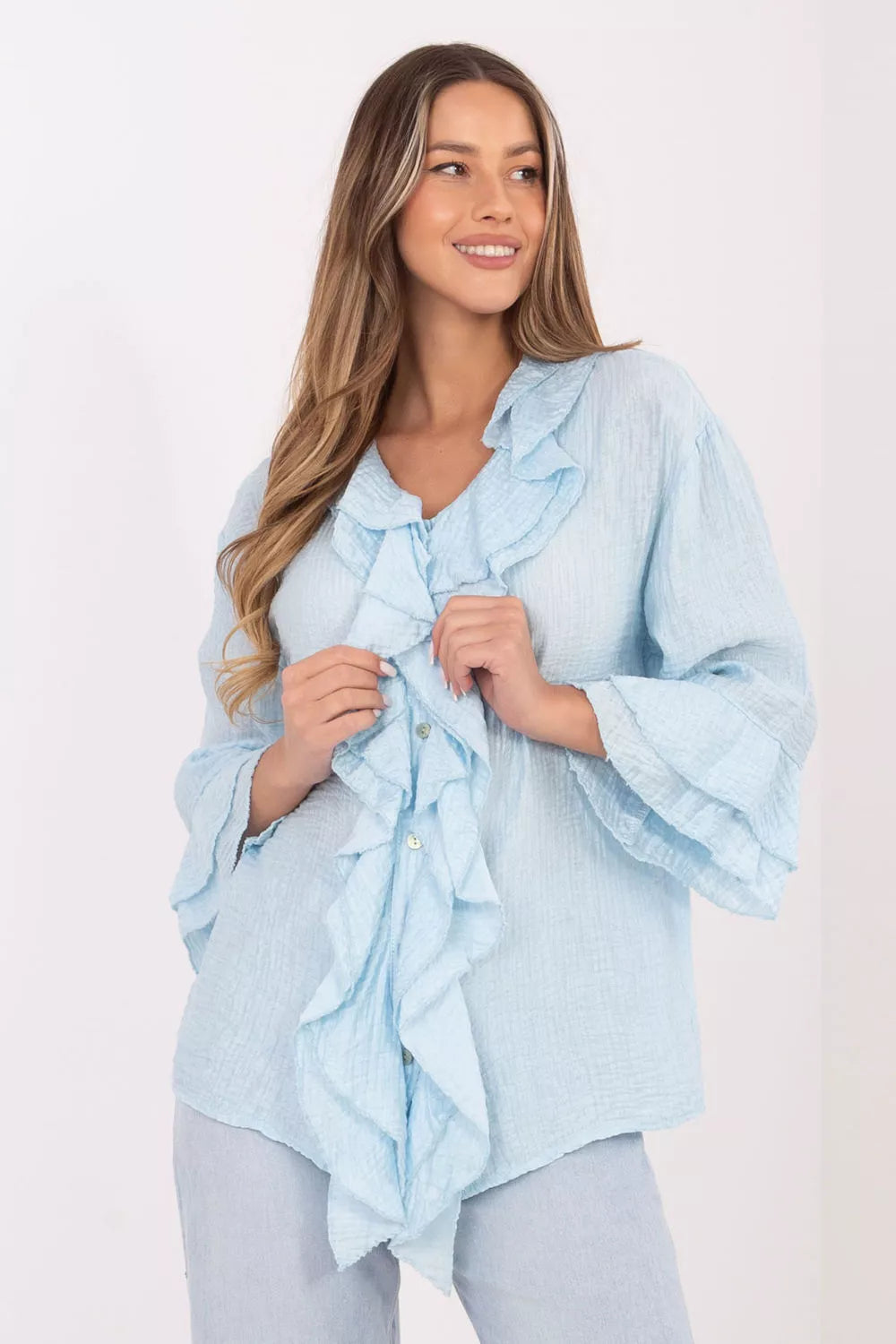 Marškiniai ilgomis rankovėmis, modelis 226239, Italy Moda