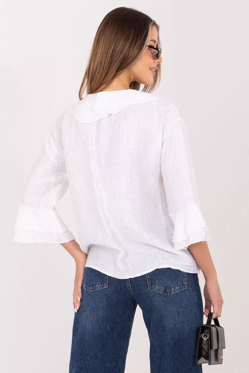 Ilgo rankovėmis marškiniai, modelis 226240 Italy Moda