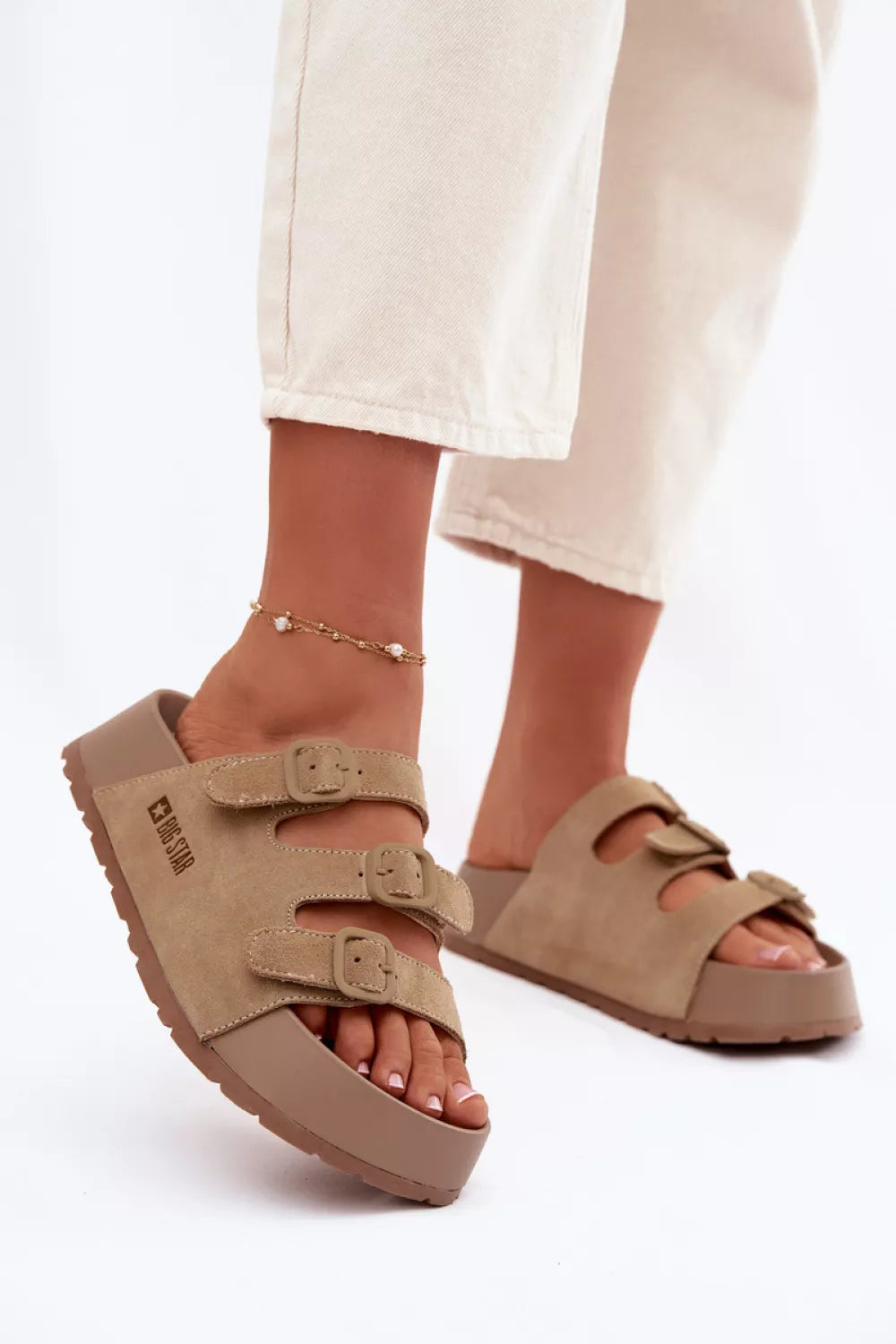 Šlepetės per pirštą, modelis 226349 Step in style