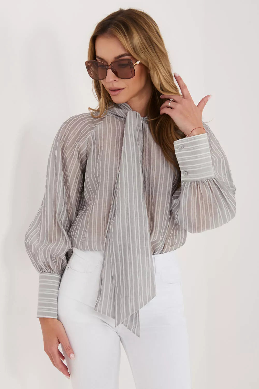 Marškiniai ilgomis rankovėmis, modelis 226442 Italy Moda