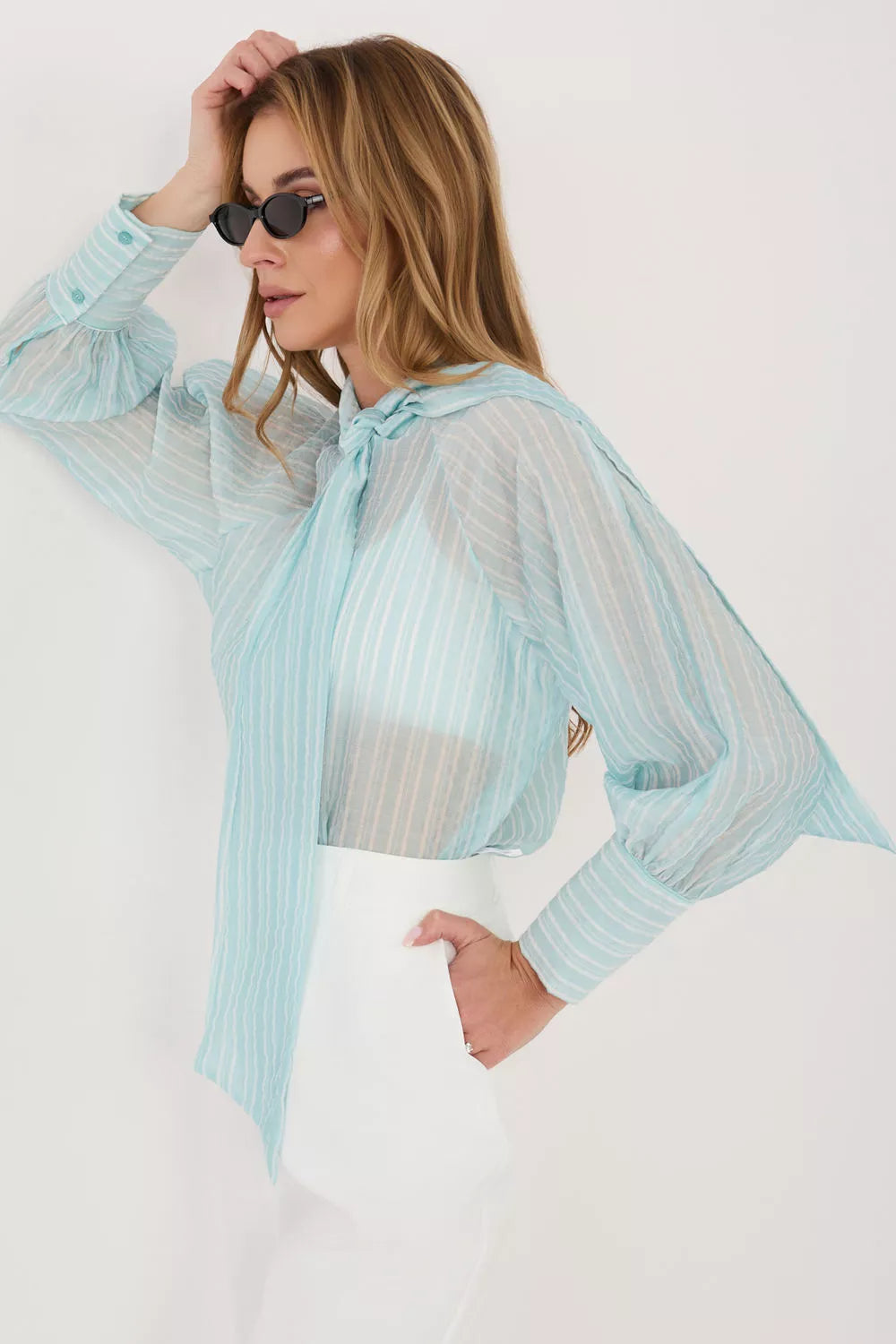 Marškiniai ilgomis rankovėmis modelis 226443 Italy Moda