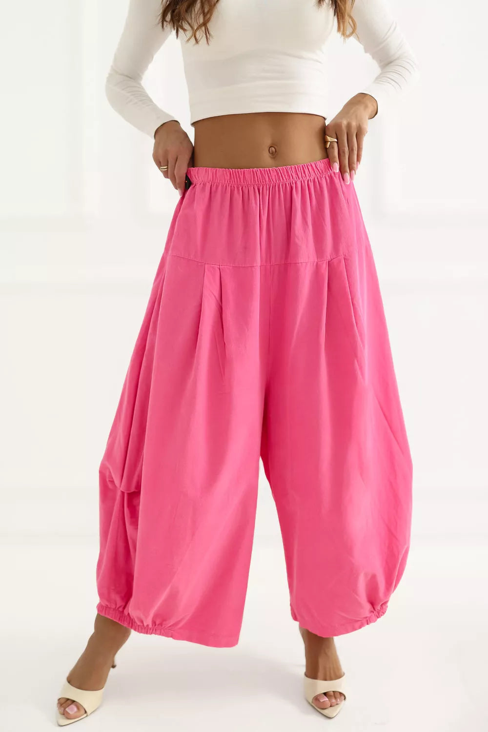 velvetinės kelnės modelis 226451 Italy Moda