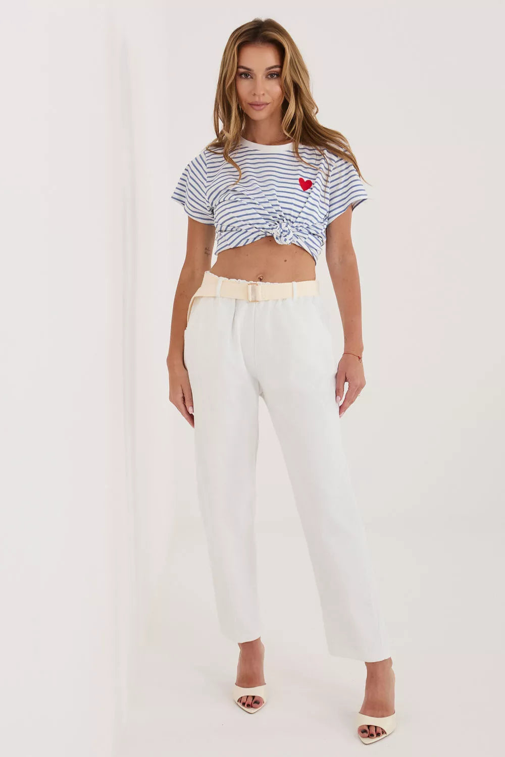 velvetinės kelnės modelis 226457 Italy Moda