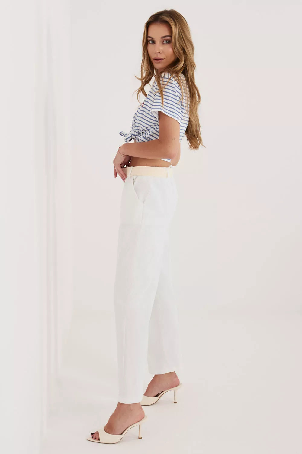 velvetinės kelnės modelis 226457 Italy Moda