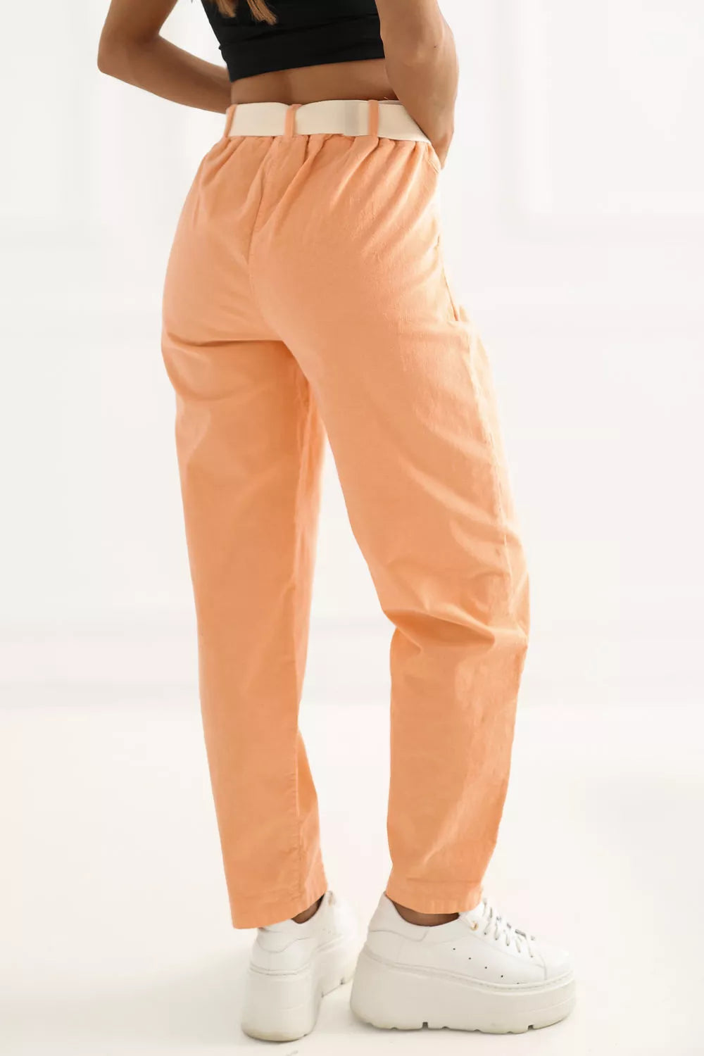 velvetinės kelnės modelis 226458 Italy Moda