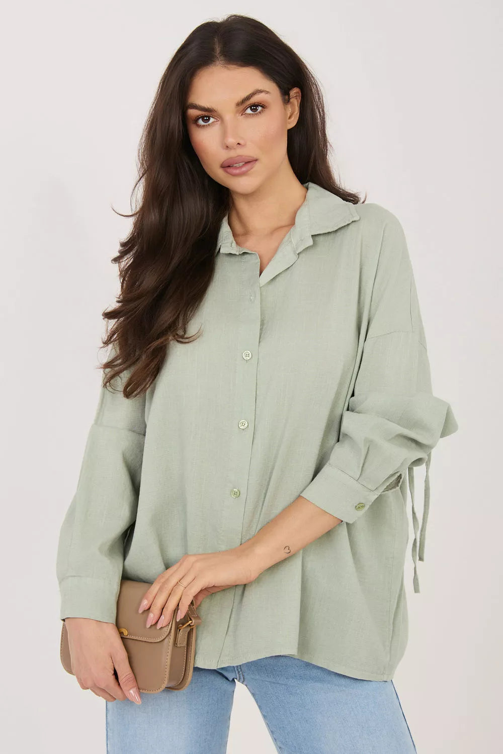 Marškiniai ilgomis rankovėmis modelis 226475 Italy Moda