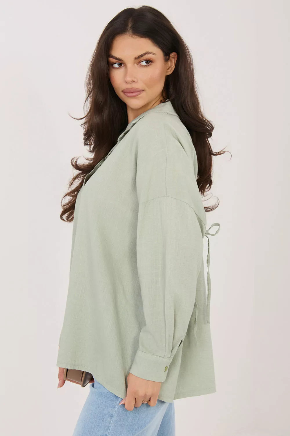 Marškiniai ilgomis rankovėmis modelis 226475 Italy Moda