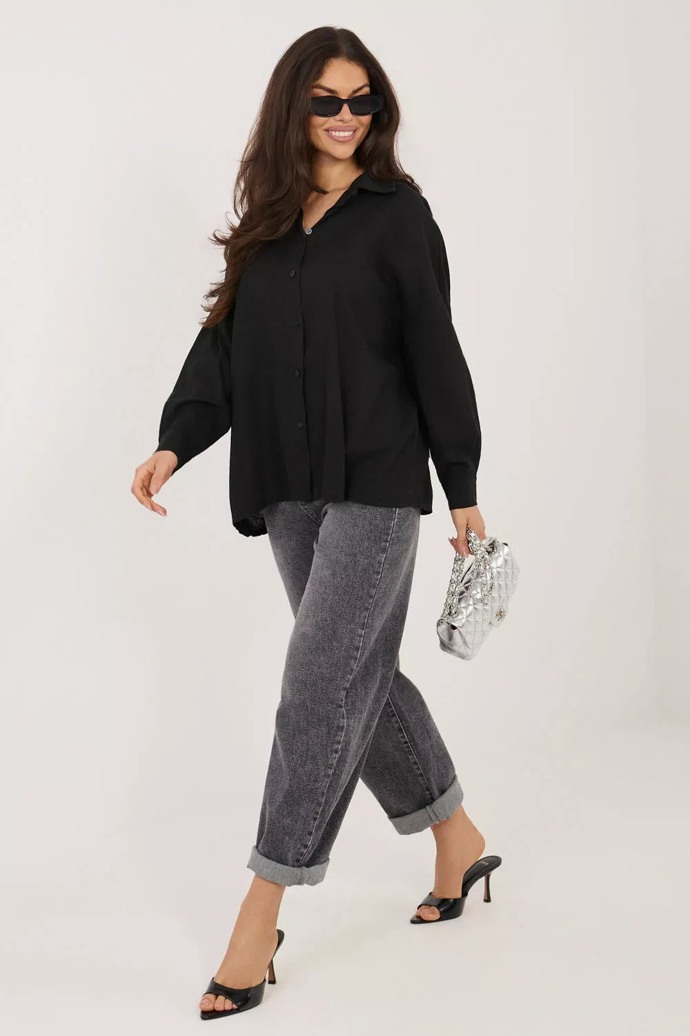 Marškiniai ilgomis rankovėmis, modelis 226476, Italy Moda