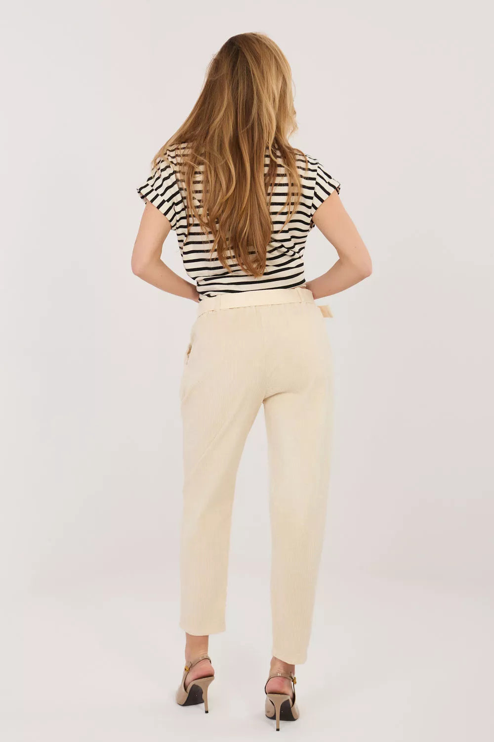 velvetinės kelnės modelis 226478 Italy Moda