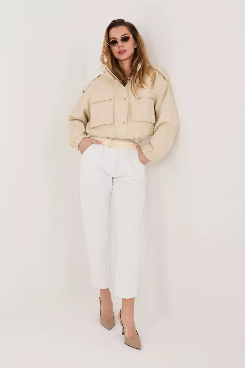 velvetinės kelnės modelis 226481 Italy Moda