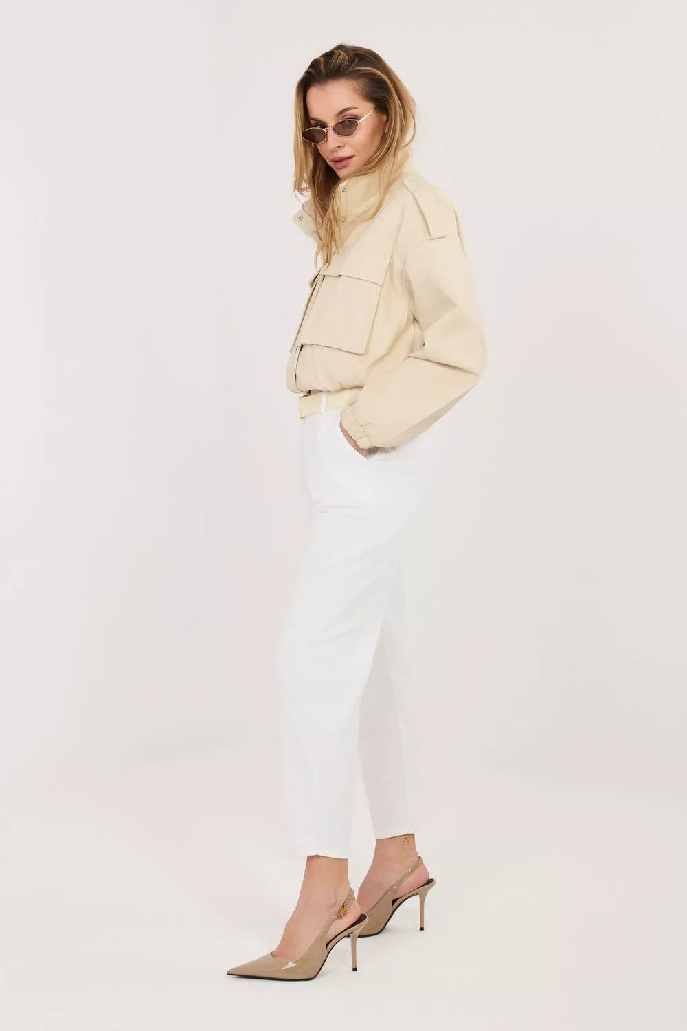 velvetinės kelnės modelis 226481 Italy Moda