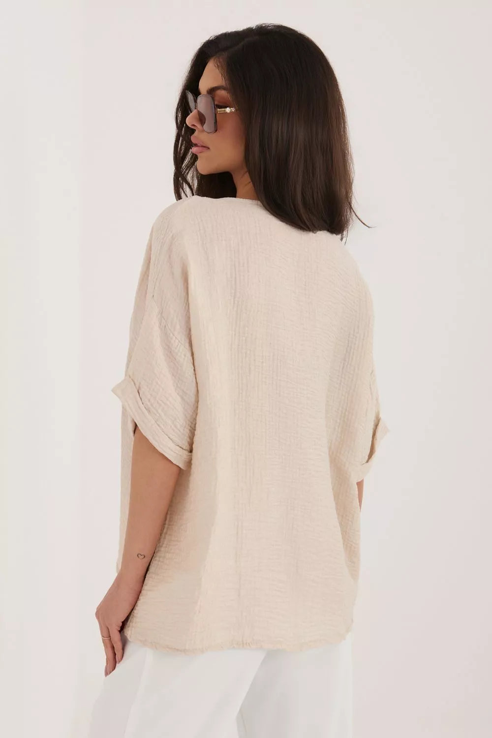 Marškinėliai trumpomis rankovėmis, modelis 226471 Italy Moda